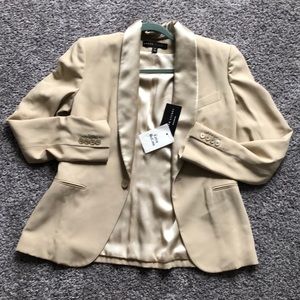 SALE!! NEW Ralph Lauren tan blazer w satin lining